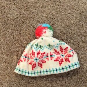 GAP Colorful Snowflake Pom-Pom Beanie
